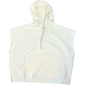 NWT Old Navy Sleeveless Cream Hoodie women’s size Large